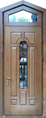 Железная дверь Винорит с фрамугой для частного дома ДФГ-34 в Челябинске