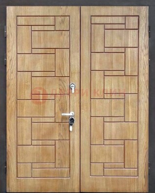 Светло-коричневая стальная дверь с виноритом ДВТ-245 в Челябинске