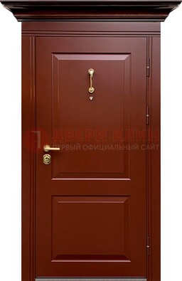 Красная железная дверь винорит для частного дома ДВТ-251 в Челябинске